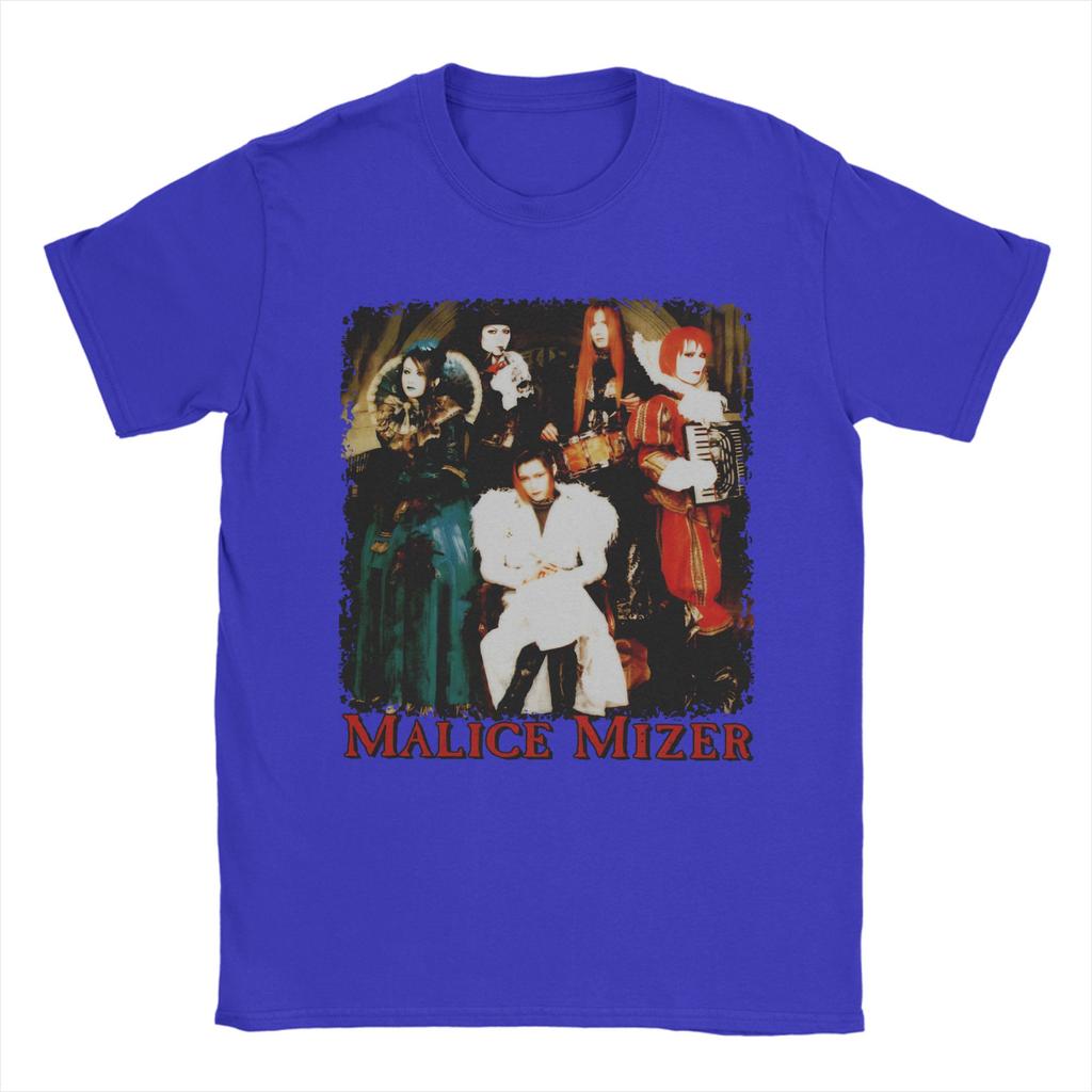 Casual Malice Mizer JRock Band TShirt Men Round Neck Pure Cotton T Shirt Short Sleeve Tees Classic Clothing