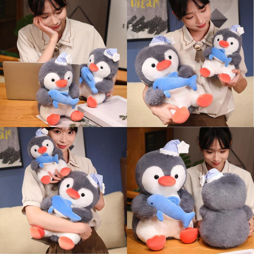 Adorable Penguin Plush Toy Soft Ocean Animal Cuddly Doll For Children And Kids