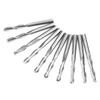 10PCS 3.175 X17mm Double Flutes Carbide Ball Nose End Mills CNC Bits
