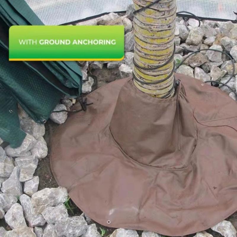 Winter Palm Tree Root Protector Multifunctional Tree Root Protections Cover with Constant Temperature Elastic Cord