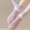 Winter Coral Fleece Socks Sleeping Mid Tube Socks Women Fashion Floor Plush Socks  Autumn
