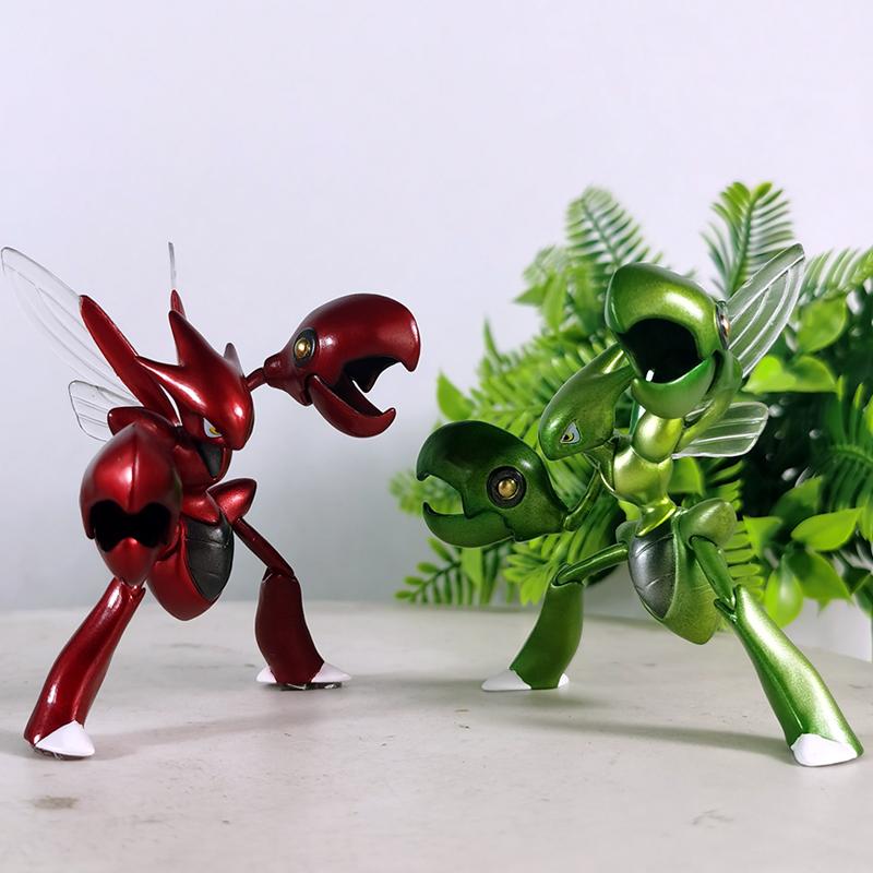 9cm Anime Pokemon Figure Scizor Action Figure Pvc Collection Model Toys For Children Boys Gifts Desktop Decoration