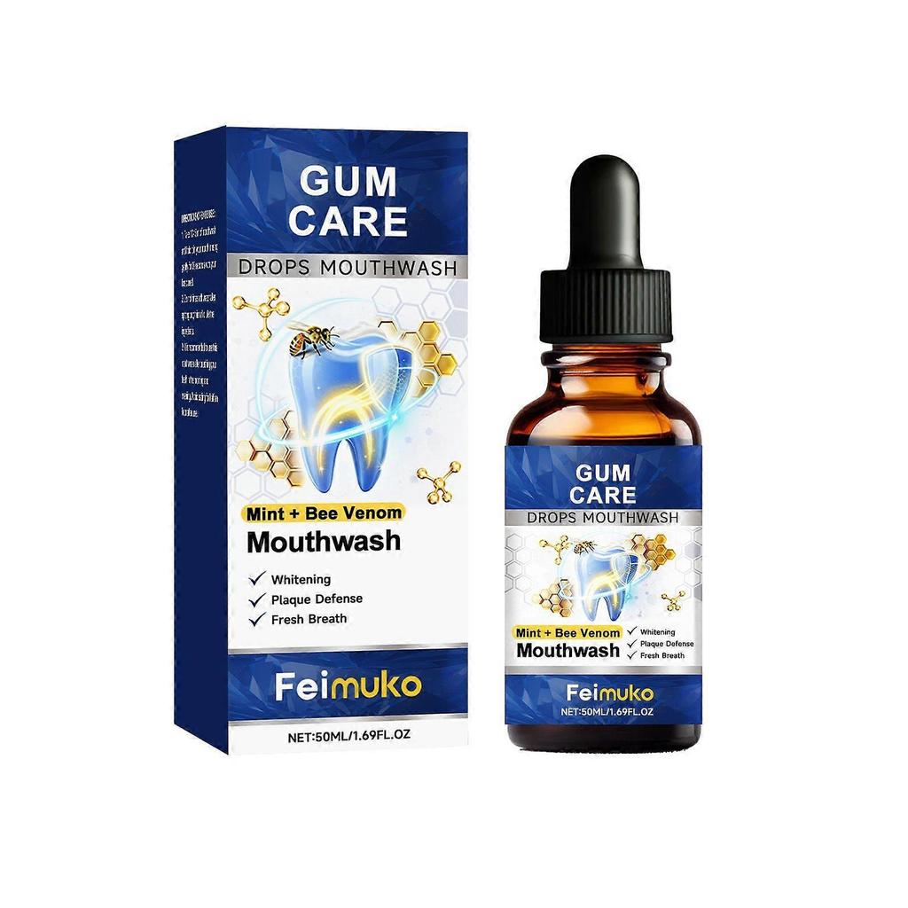 Feimuko Bee Venom Dental Care Mouthwash: Daily cleaning and care for teeth, fresh scent, convenient mouthwash.