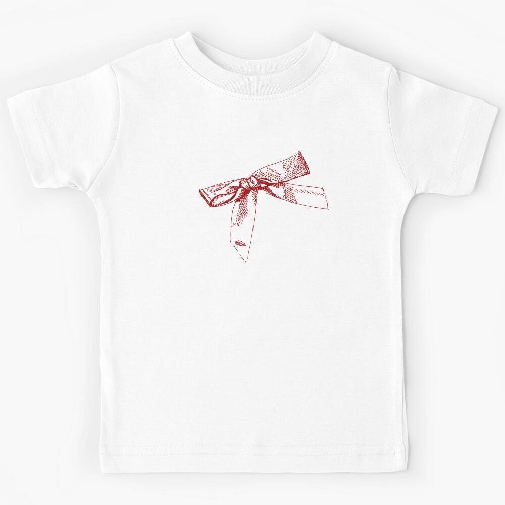 Beautiful Red Bow Kids T-Shirt 140