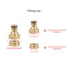8Pcs Brass Garden Hose Connector, 1/2Inch and 3/4Inch Faucet Adapter, Garden Hose Quick Connectors Brass Hose Fittings