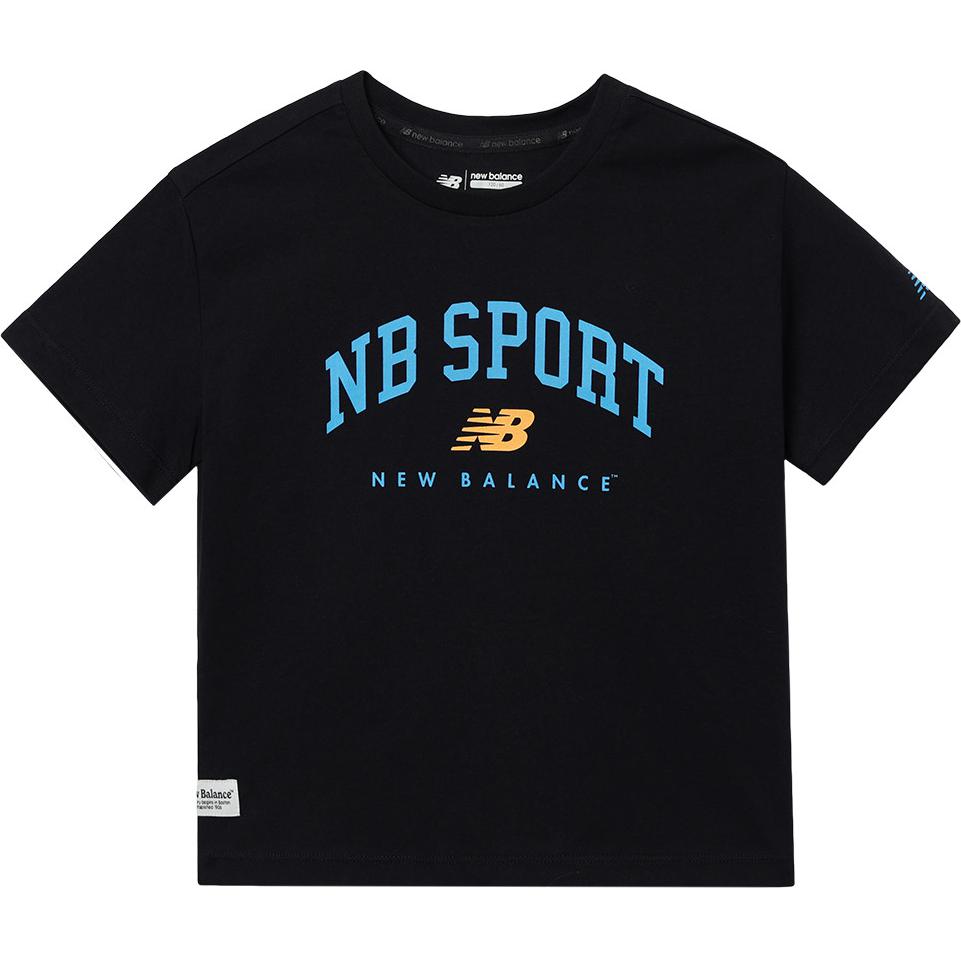 

New Balance T Shirt Black Children Aged 3 7 Years Old 7EE2E043-19 150