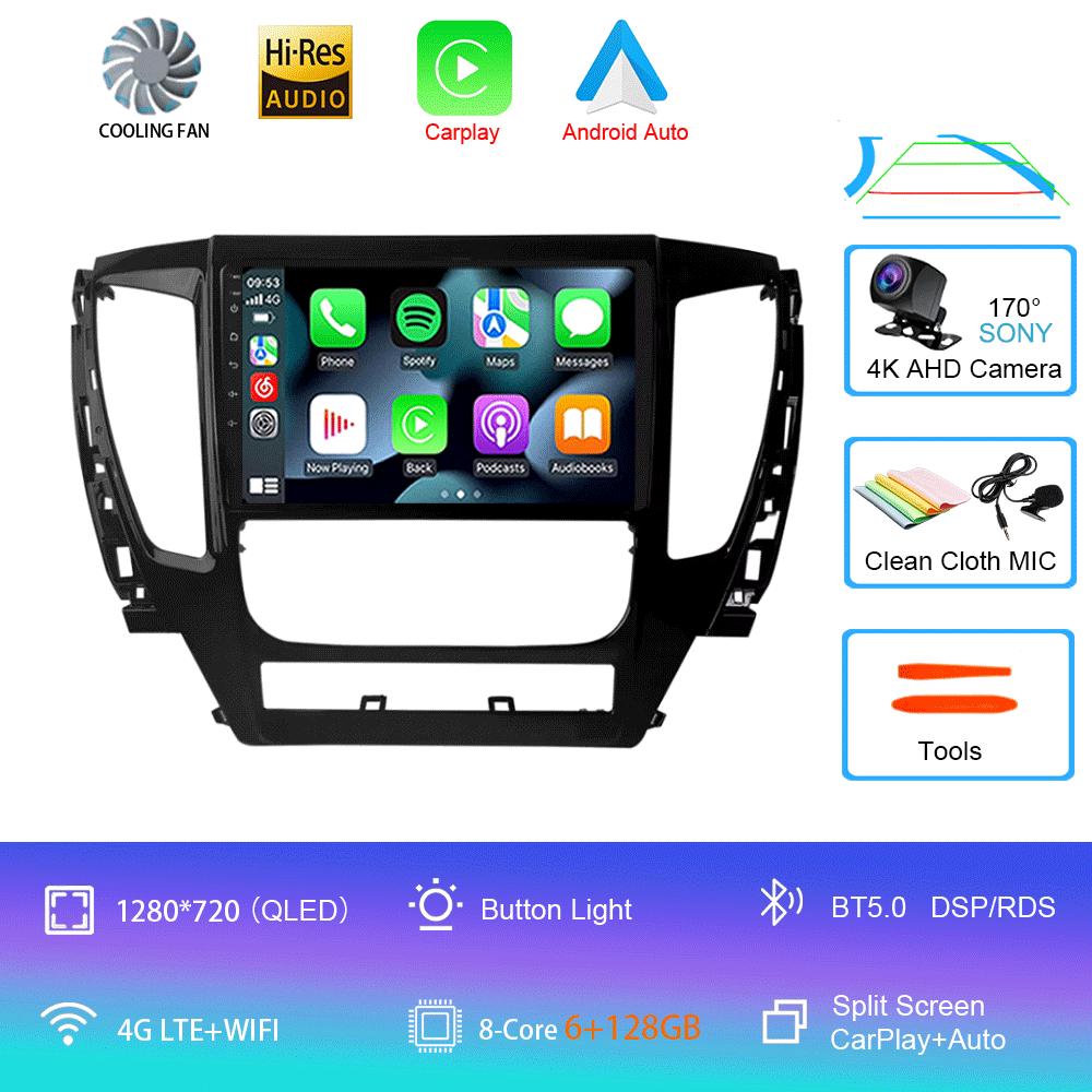 For Mitsubishi Pajero Montero Sport 3 2015-2021 Car Multimedia Radio GPS DPS IPS CarPlay 360 Panoramic Optical Android 14
