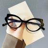 New Cat Eye Glasses for Women Fashionable Anti Blue Light Decoration Casual Eyeglass Retro Transparent Computer Eyewear
