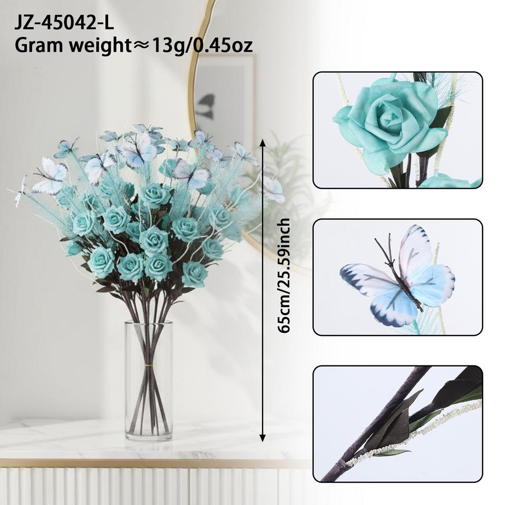 An artificial butterfly branch used for weddings, family offices, parties, decorating vases, and floral arrangements