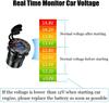 4.8A Dual USB Car Charger Socket With LED Voltmeter Display Mobile Phone Charger Adapter For Car Motorcycle Marine Boat