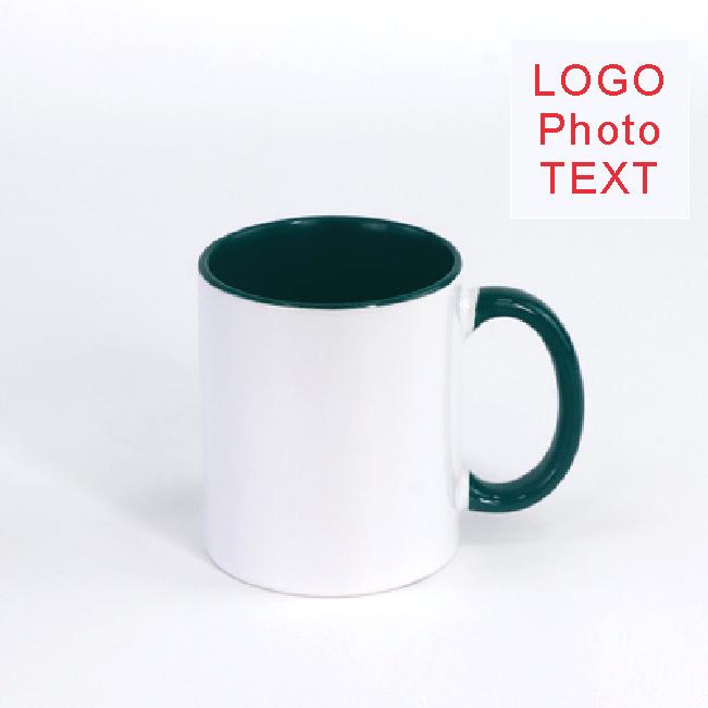 350ML Color Inside Ceramic Cup DIY photo Ceramic mug LOGO Customize Picture gift