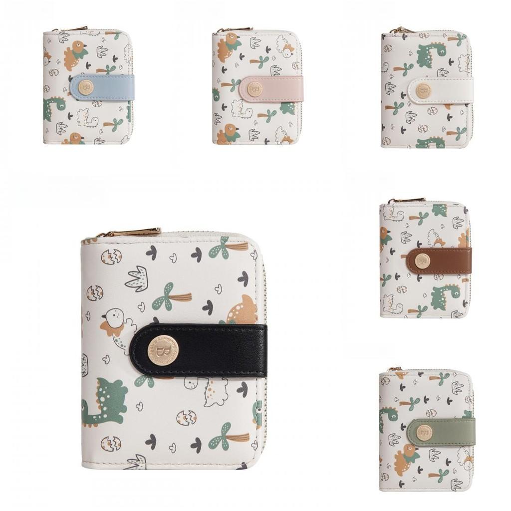 Print Pattern Dinosaur Wallet Animal Portable Card Case Coin Purse Gift Cartoon