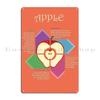 Fruit Infographic Apple Metal Plaque Poster Wall Decor Club Wall Cave Bar Cave Customize Tin Sign Poster