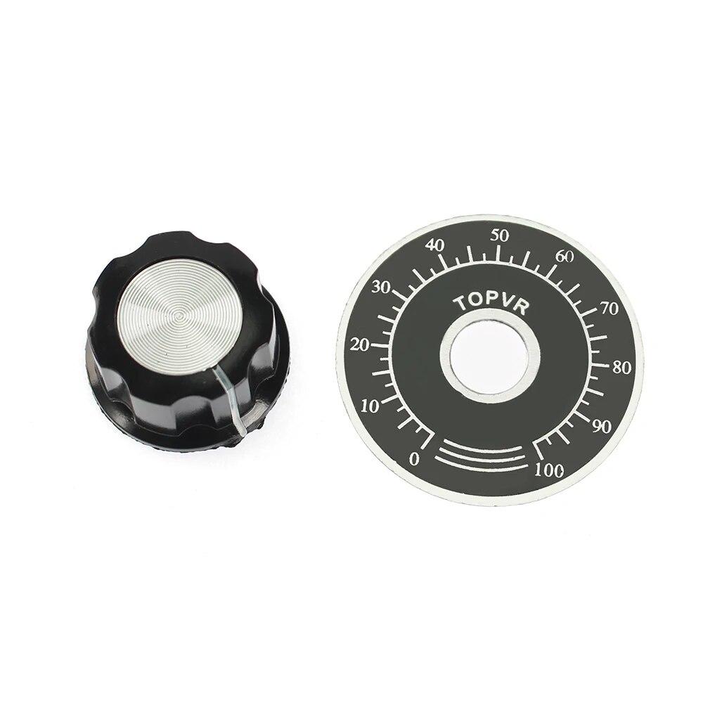 1 set Multiturn Potentiometer 3590S 10K 200 500 1K 2K 5K 20K 50K 100K ohm med MF-A03 och rattpotentiometer Justerbart motstånd