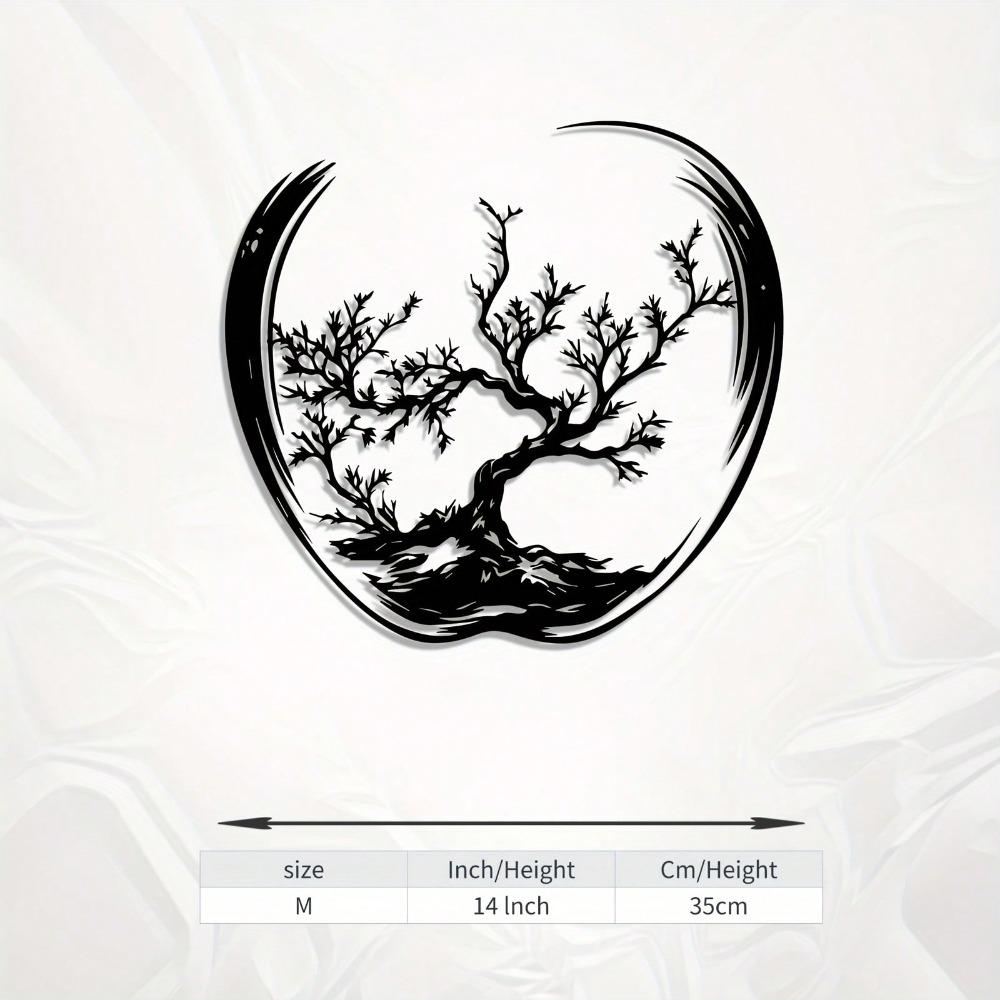 Bonsai Iron Wall Art Metal Mural Garden Statue Outdoor Decor разноцветный