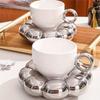 Ceramic Cloud Coffee Mug Sets Creative Makron Flowers Coffee Mug Office Afternoon Tea Cups Kitchen Drinkware Home Accessories
