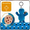 Niki Plush BB Cookie 10cm Toy, Material 100% Polyester, Material 100% Polyester, Size Blue, Monster,