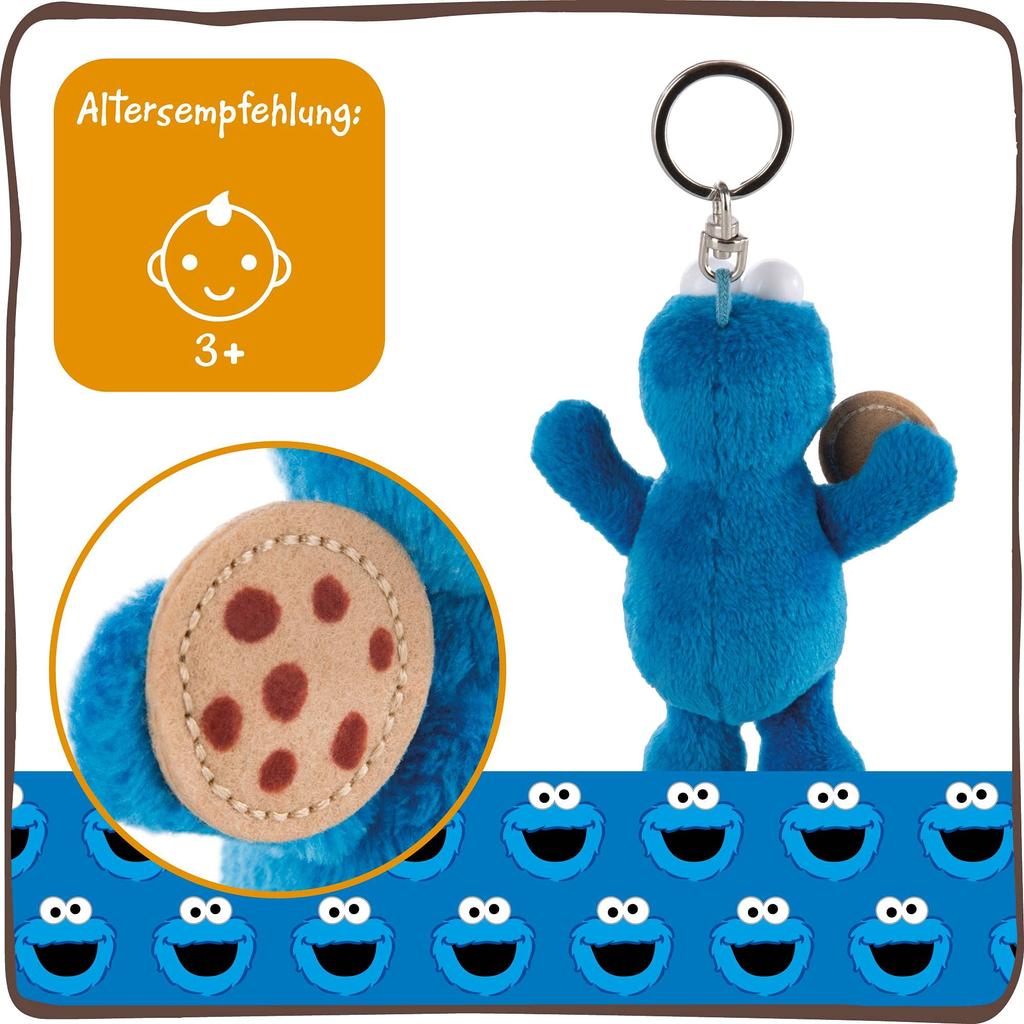 Niki Plush BB Cookie 10cm Toy, Material 100% Polyester, Material 100% Polyester, Size Blue, Monster,