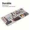 Vintage Brussels Belgium Aluminum License Plate Wall Decor -   Retro Cityscape & Flag Design, Corrosion-Resistant Metal Art for
