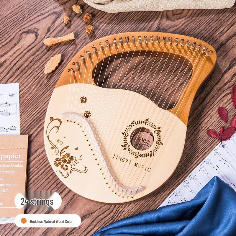 19-Tone Mini Lyre Harp - Beginner's Instrument