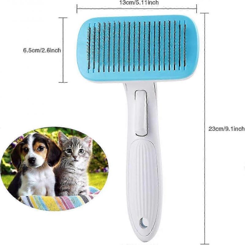 Cat Brush, Self-cleaning Cat Brush, Undercoat Removal, Dog Brush, Shorthair To Longhair Cat, Soft Cat Brush