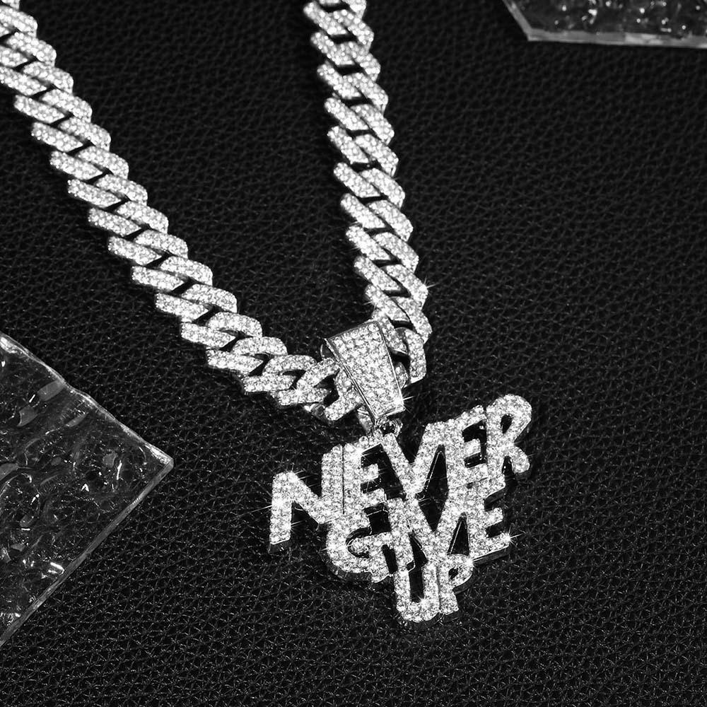 European-American Exaggerated Hip Hop Rhinestone Pendant Jewelry for Men & Women