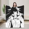 Moon Maiden Columbina Genshin Impact Blanket Flannel Printed Portable Soft Throw Blankets for Bed Travel Bedspread