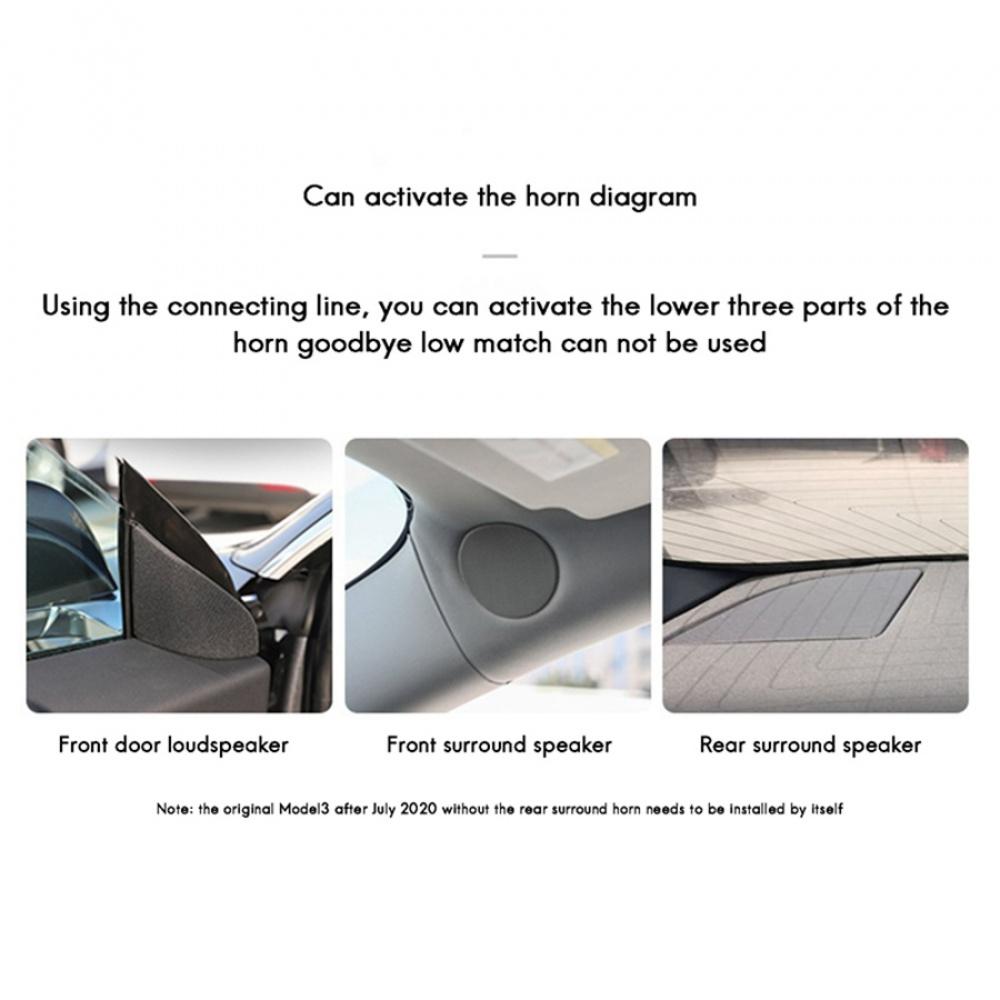Modification Of Car Speaker Cable 8 Liters 14 Sound Activation For Tesla Model 32021