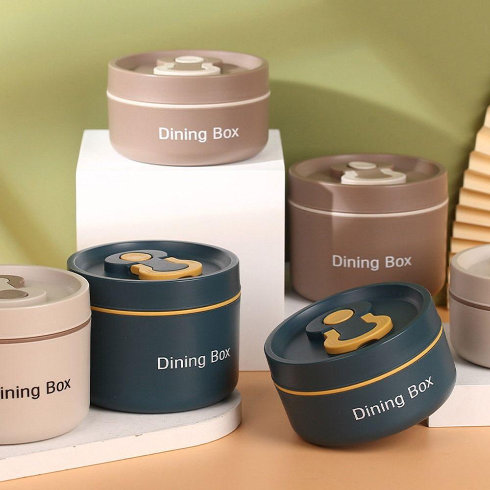 

Stainless Steel Thermal Lunch Box 350ml/650ml Insulated Food Container Dining Box Kid