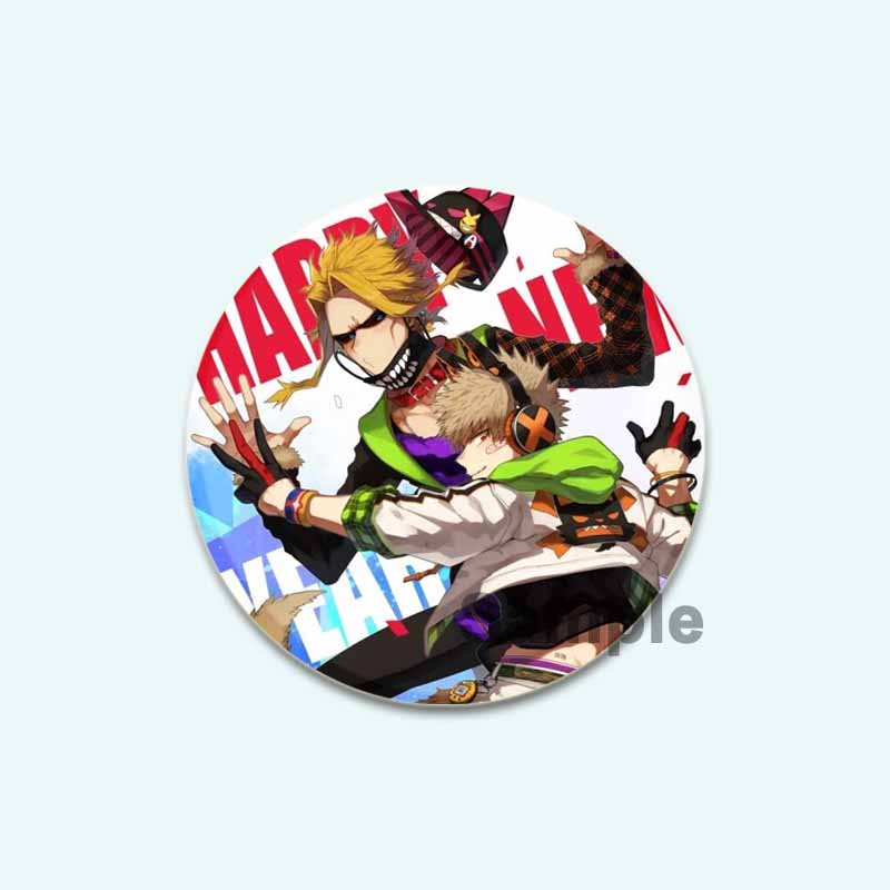32/44/58mm Fans Collections Anime My Hero Academia Brooches Midoriya Izuku/Bakugou Katsuki/Todoroki Shoto Backpack Badge Cartoon Lapel Pins