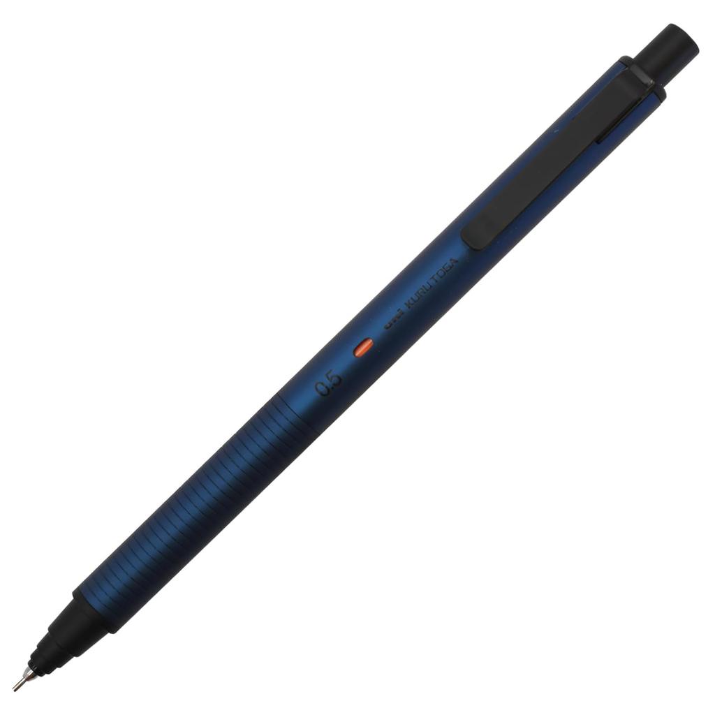 Crayon mécanique Mitsubishi Kurtoga en métal, 0,5 mm, bleu silencieux, 313767000