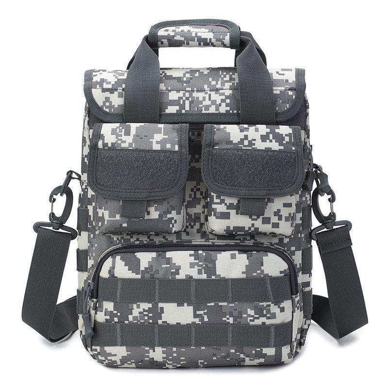 Camouflage Tactical Molle Laptop Shoulder Bag for Men, Ideal for Hiking, Camping, and Outdoor Adventures