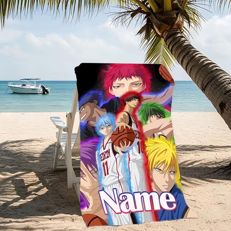 Customizable personalized beach towels Kuroko's Basketball themed designs.Suitable for the beach, yoga, sports;ideal as beach accessories