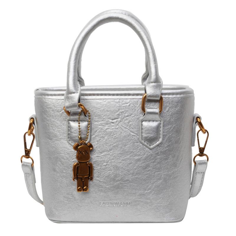 

Сумка Женская Новая Сумка-Мессенджер Модная Универсальная Сумка серебряный