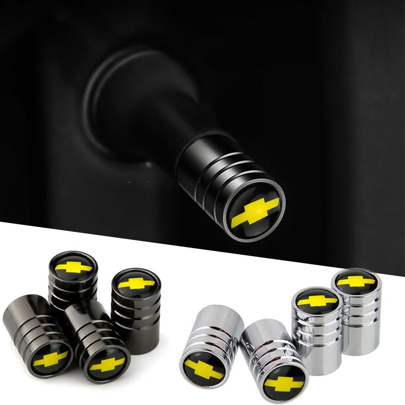 4pcs for Chevrolet Aveo Cruze Malibu Spark Lova Orlando Captiva Optra Trax Alloy Tire Decorative Covers Car Wheel Valve Cap