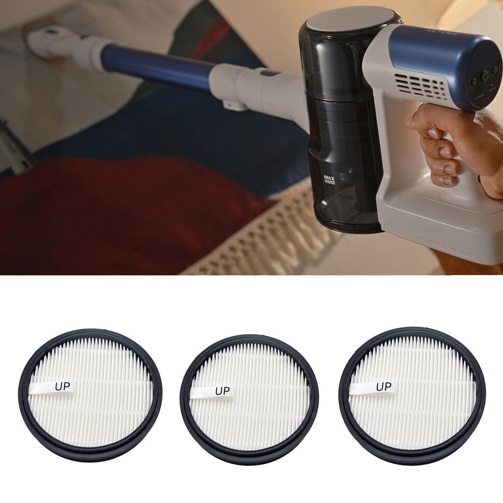 Pack of 3 HEPA Filter Replacement for U12 Handheld Wireless Vacuum Cleaner Strong Suction Component Accessories