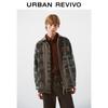 UR Men's Retro Pattern Long-Sleeve Casual Shirt