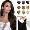 Extensions de Cheveux Halo à Fil Invisible Cheveux Humains Réels à Clip Naturel Pièce Capillaire Invisible pour Femmes Volume Boost