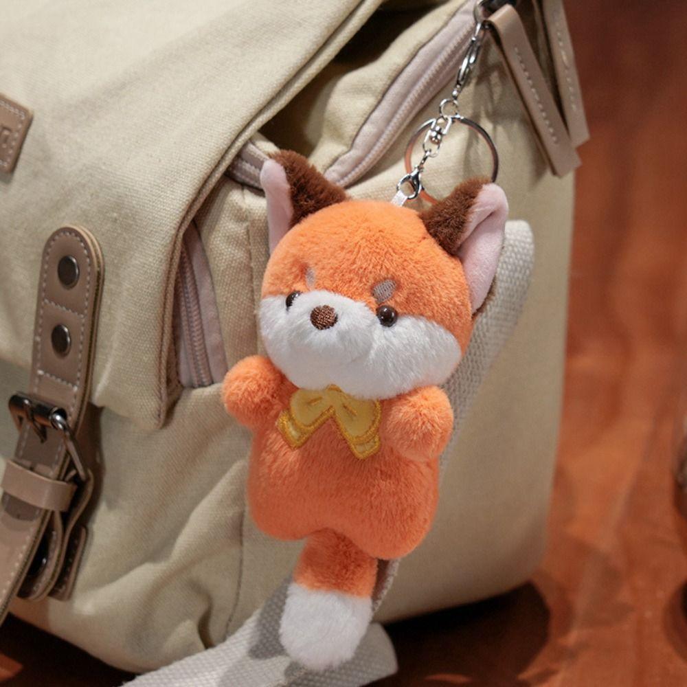 Stuffed Cartoon Animal Keychain Soft Cat Plush Keyring Plush Koala Bag Pendant Kids Gifts