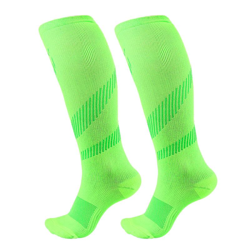 Neue Farbig Gestreifte Drucksocken Sind Weich und Hautfreundlich, Atmungsaktiv und Hochelastisch Outdoor Fitness Beinpflege Lange und Einfache Kompressionssocken