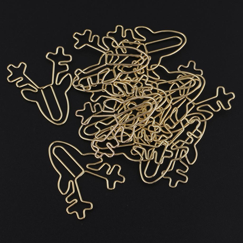 12 Packs Creative Cute Metal Paper Clips Bookmark