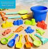 Seaside Sand Play Set: Children's Beach Toys with Shovel, Sand Timer, and Car Bucket