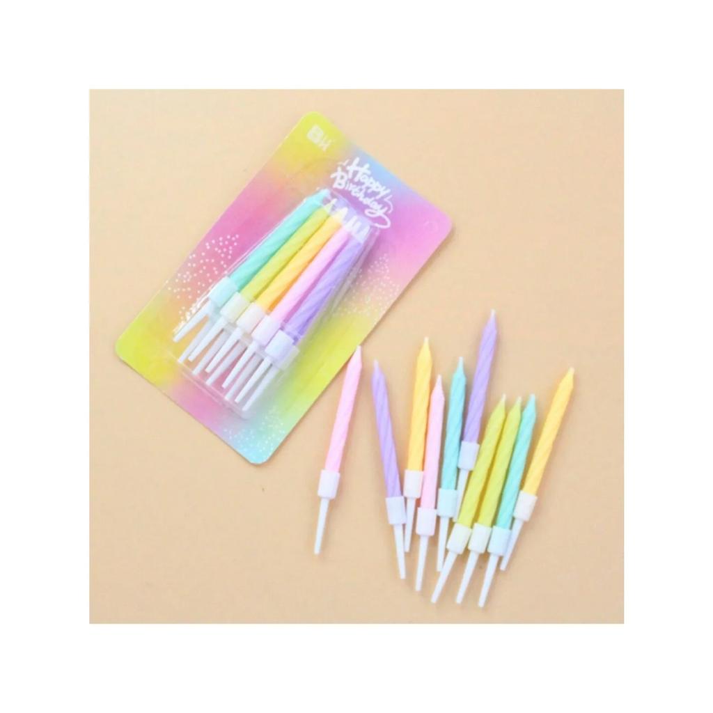 10 stk Gradient Bursdagskakelys Perfekt Jule Bryllupstema Fest Bursdagskakedekorasjoner