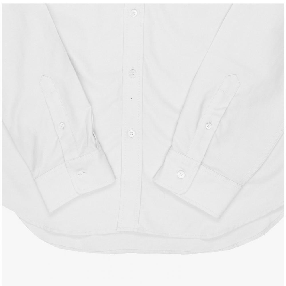 Maison Kitsune Mm00413wc5012 P100 Mini Fox Head Patch Oxford Mens Shirt