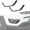 2x Black Front Fog Lamp Light Cover Trim Frame Decor For Jeep Compass 2017-20