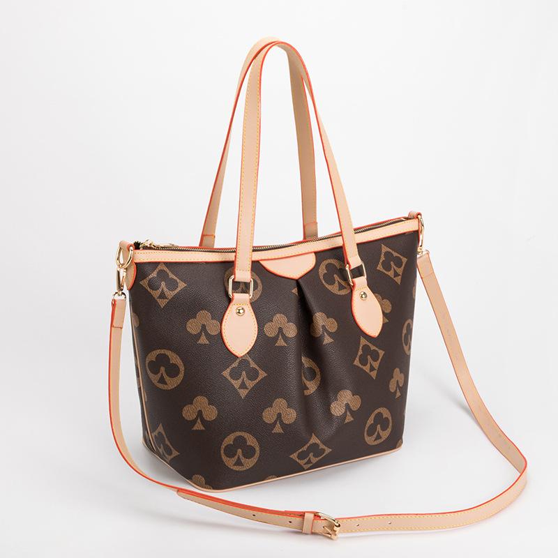 Fashion printed tote bag women's bag new large capacity elegant atmosphere commuter bag portable shoulder bag