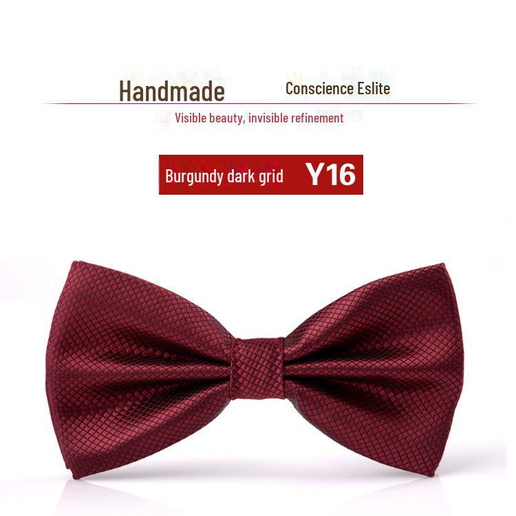 Wine Red Korean Bow Tie for Men - Ideal for Weddings and Best Man Attire