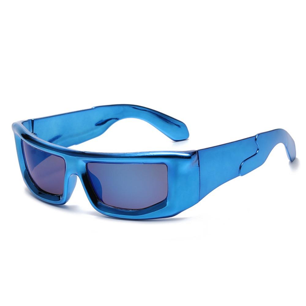 Trendy Retro Men Sunglasses UV400 Women Shades Sport Sunglasses Unisex синий
