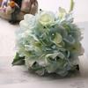 Artificial Hydrangea Flowers Artificial Silk Hydrangea Bouquet with Flexible Stems Realistic Color Transitions Soft Pliable