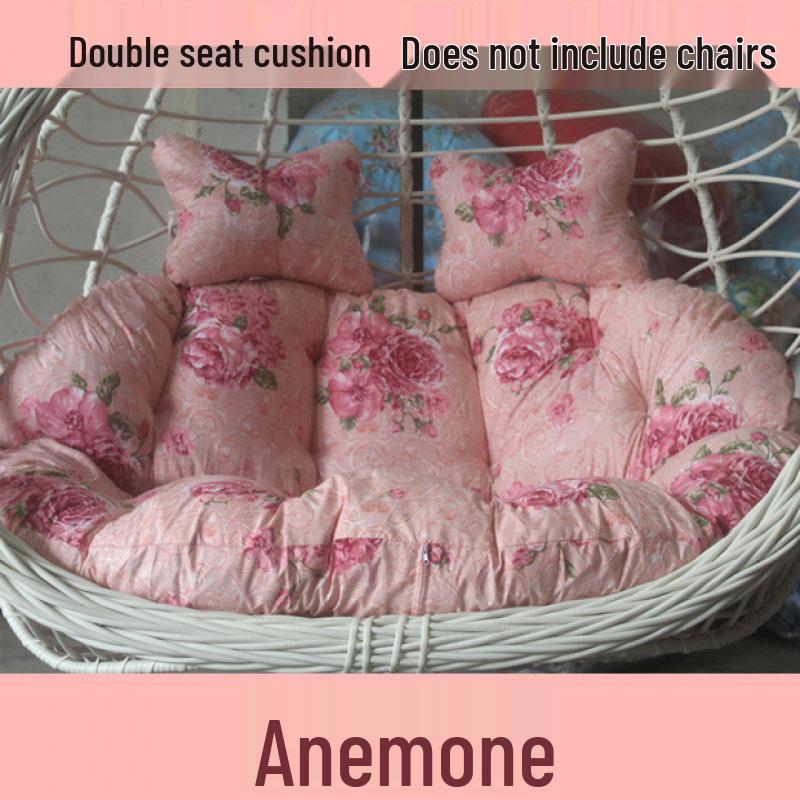 Double Hammock Hanging Chair Cushion - Thick, Washable Rattan Chair Cover for Autumn